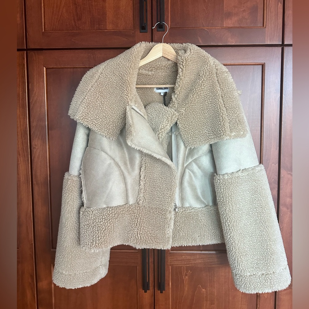 Shearling jacket by SaintArt NWT